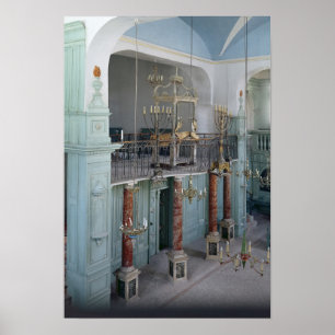 Uitzicht van de binnenplaats van de Cavaillon Poster