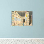 Uitzicht van de binnenplaats van de tempel in Ybso Canvas Afdruk (Insitu (Houten vloer))