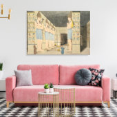 Uitzicht van de binnenplaats van de tempel in Ybso Canvas Afdruk (Insitu (Woonkamer))