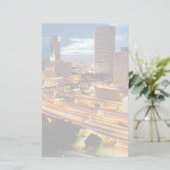 Uitzicht van de binnenstad briefpapier (Staand voorkant)