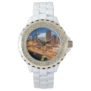 Uitzicht van de binnenstad horloge