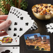 Uitzicht van de binnenstad pokerkaarten (Insitu)