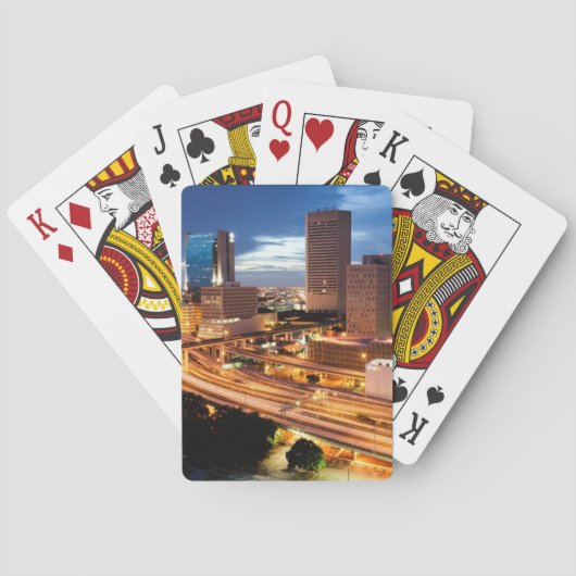 Uitzicht van de binnenstad pokerkaarten (Achterkant)