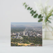 Uitzicht van de binnenstad van het meer van Salt i Briefkaart (Staand voorkant)