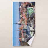 Uitzicht van de binnenstad van Tallinn Badhanddoek (Badhanddoek)