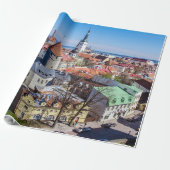 Uitzicht van de binnenstad van Tallinn Cadeaupapier (Uitgerold)