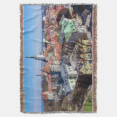 Uitzicht van de binnenstad van Tallinn Deken (Voorkant Verticaal)