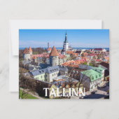 Uitzicht van de binnenstad van Tallinn in Estland (Voorkant)
