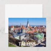 Uitzicht van de binnenstad van Tallinn in Estland (Voorkant / Achterkant)