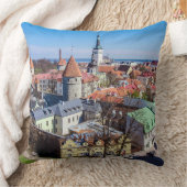 Uitzicht van de binnenstad van Tallinn Kussen (Deken)
