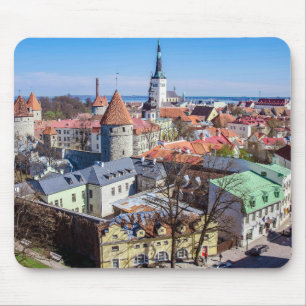 Uitzicht van de binnenstad van Tallinn Muismat