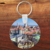 Uitzicht van de binnenstad van Tallinn Sleutelhanger (Voorkant)