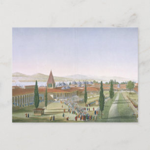 Uitzicht van de binnenste kraam van de Seraglio, T Briefkaart