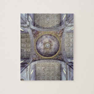 Uitzicht van de binnenzijde van de cupola, ingebou legpuzzel