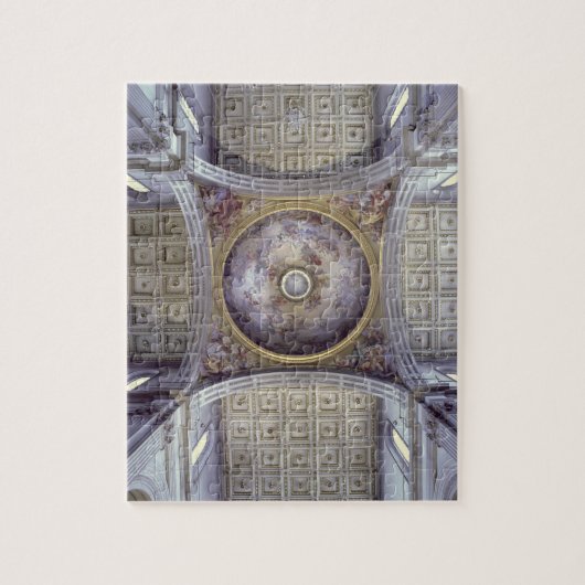 Uitzicht van de binnenzijde van de cupola, ingebou legpuzzel (Verticaal)