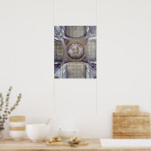Uitzicht van de binnenzijde van de cupola, ingebou poster (Keuken)