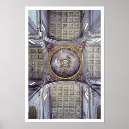 Uitzicht van de binnenzijde van de cupola, ingebou poster (Voorkant)
