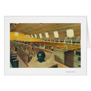Uitzicht van de binnenzijde van het Sunset Bowling