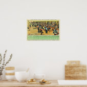 Uitzicht van de binnenzijde van het Sunset Bowling Poster (Keuken)