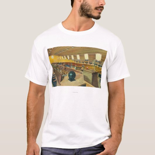 Uitzicht van de binnenzijde van het Sunset Bowling T-shirt (Voorkant)