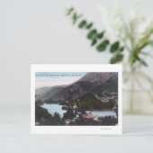 Uitzicht van de blauwe meren, CA Briefkaart (Staand voorkant)