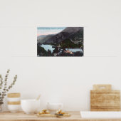 Uitzicht van de blauwe meren, CA Poster (Keuken)