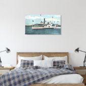Uitzicht van de Block Island Ferry Canvas Afdruk (Insitu (Slaapkamer))