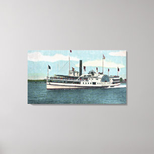 Uitzicht van de Block Island Ferry Canvas Afdruk