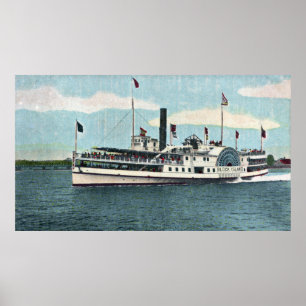 Uitzicht van de Block Island Ferry Poster