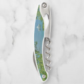 Uitzicht van de Bonaire Oceaan met de Kurkentrekke Kurkentrekker (Achterkant)