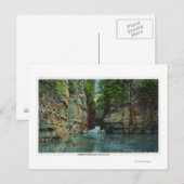 Uitzicht van de boot die door de vloed komt briefkaart (Voorkant / Achterkant)