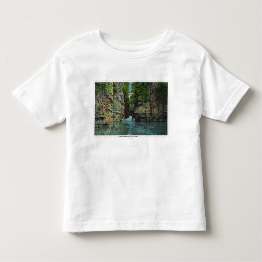 Uitzicht van de boot die door de vloed komt kinder shirts (Voorkant)