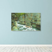 Uitzicht van de boot die naar beneden begint canvas afdruk (Insitu (Houten vloer))