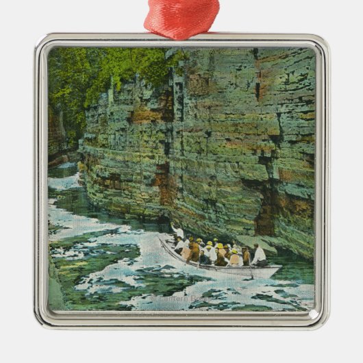 Uitzicht van de boot die naar beneden begint metalen ornament (Voorkant)