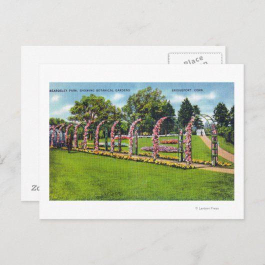 Uitzicht van de botanische tuinen in het Beardsley Briefkaart (Voorkant / Achterkant)