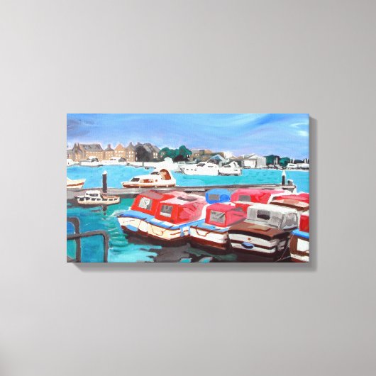 Uitzicht van de Broads Canvas Afdruk (Voorkant)