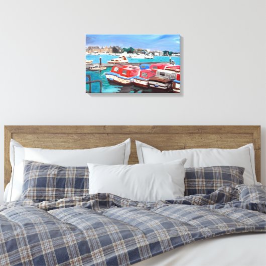 Uitzicht van de Broads Canvas Afdruk (Insitu (Slaapkamer))