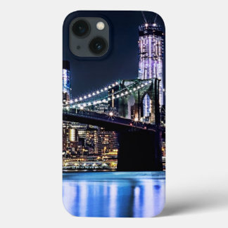 Uitzicht van de Brooklyn bridge-reflectie in New Y Case-Mate iPhone Case