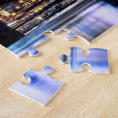 Uitzicht van de Brooklyn bridge-reflectie in New Y Legpuzzel (Zijkant)