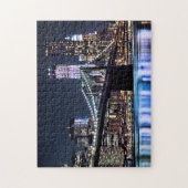 Uitzicht van de Brooklyn bridge-reflectie in New Y Legpuzzel (Verticaal)