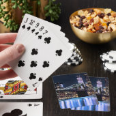 Uitzicht van de Brooklyn bridge-reflectie in New Y Speelkaarten (Insitu)