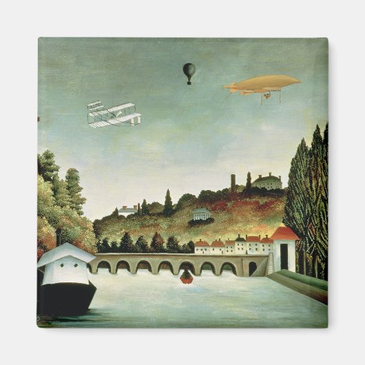 Uitzicht van de brug in Sevres Magneet (Voorkant)