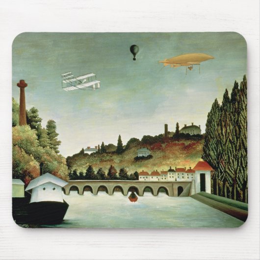 Uitzicht van de brug in Sevres Muismat (Voorkant)