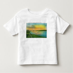 Uitzicht van de Brug naar Hayward, CA Kinder Shirts