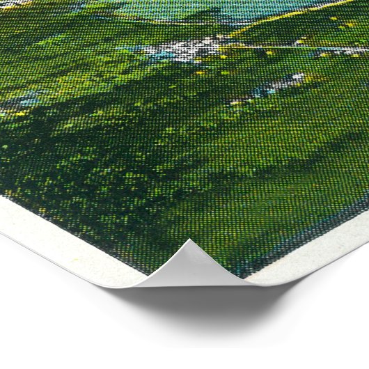 Uitzicht van de Brug naar Hayward, CA Poster (Hoek)