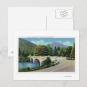 Uitzicht van de brug over de Deerfield Briefkaart (Voorkant / Achterkant)