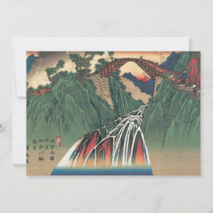 Uitzicht van de brug over de rivier de Ina, Nojiri