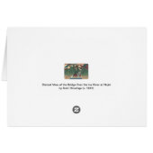 Uitzicht van de brug over de rivier de Ina, Nojiri (Achterkant Horizontaal)