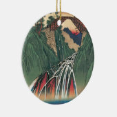 Uitzicht van de brug over de rivier de Ina, Nojiri Keramisch Ornament (Rechts)