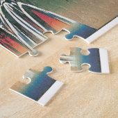 Uitzicht van de brug over de rivier de Ina, Nojiri Legpuzzel (Zijkant)